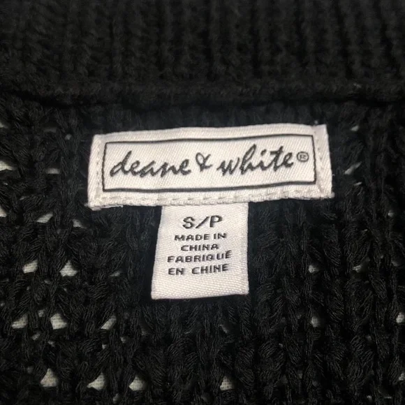 Black Knit Babydoll Cardigan - Picture 3 of 4